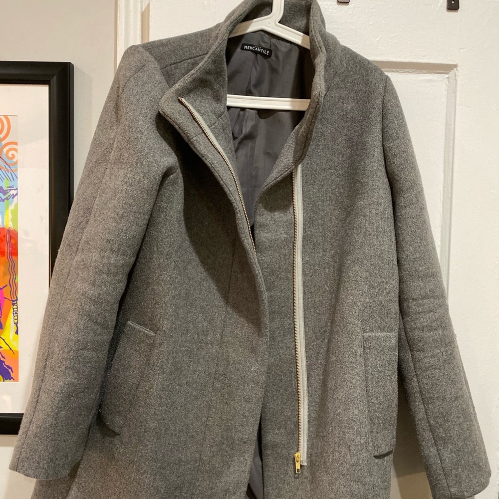 J. Crew Mercantile Classic Wool Cocoon Coat